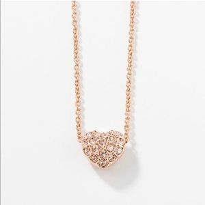 Blush heart necklace